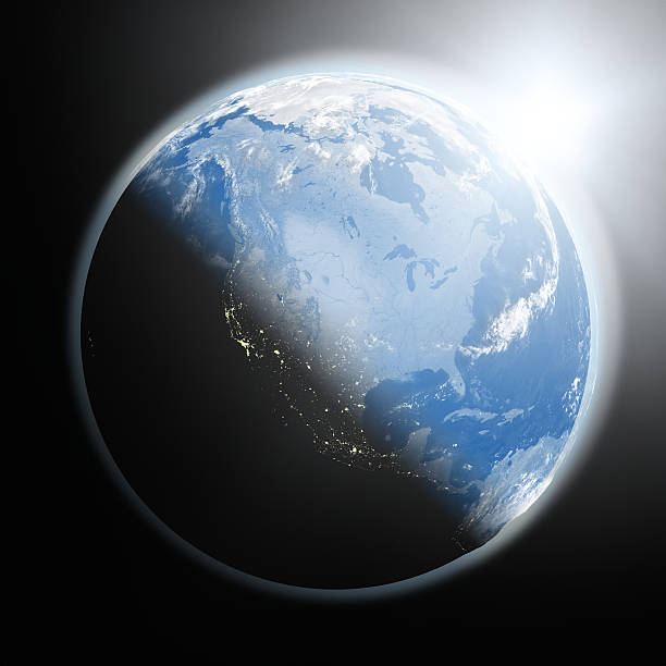 istock Sunrise over North America 485376629