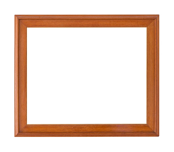 istock wooden frame vintage Isolated on white background 485377222