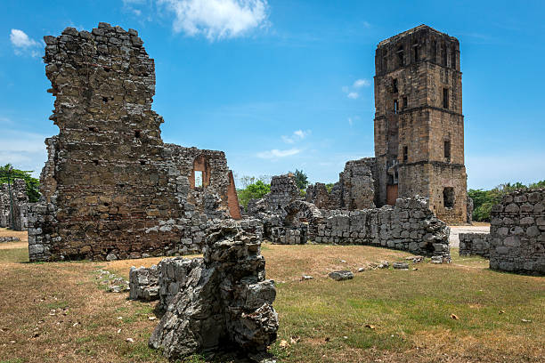 Panama Viejo Ruins, Panama City stock photo