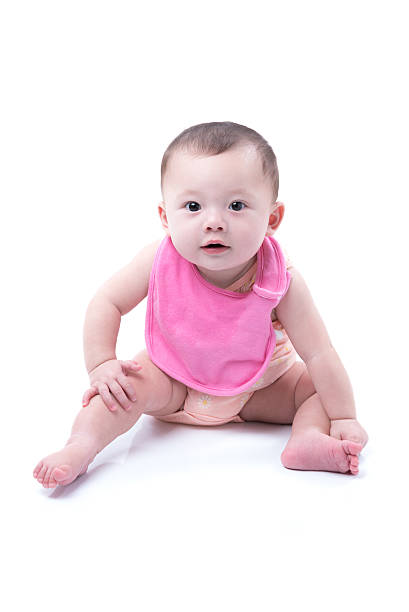 istock Cute Girl on White 485387534
