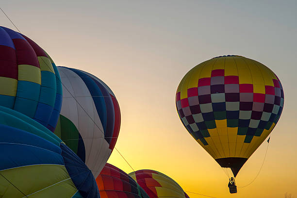 istock Hot Air Balloon at dawn 485392452