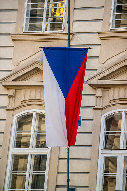 istock Czech Flag in Prague 485393904