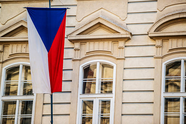 istock Czech Flag in Prague 485393906
