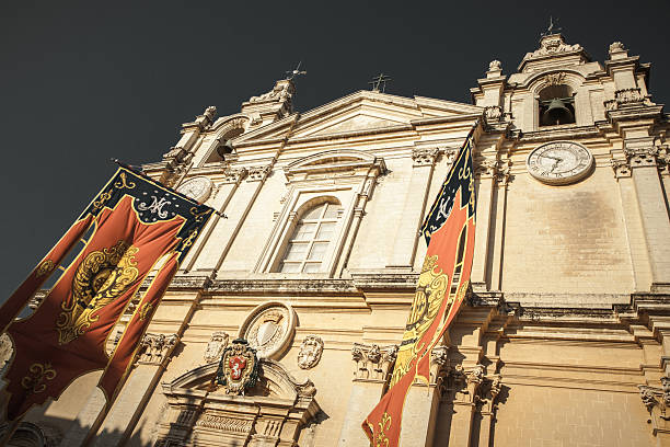 istock Cathedral in Mdina, Malta 485397156