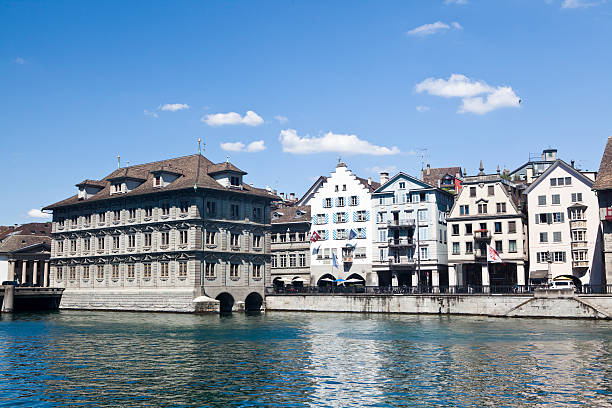 istock Riverside in Zurich, Switzerland 485398026