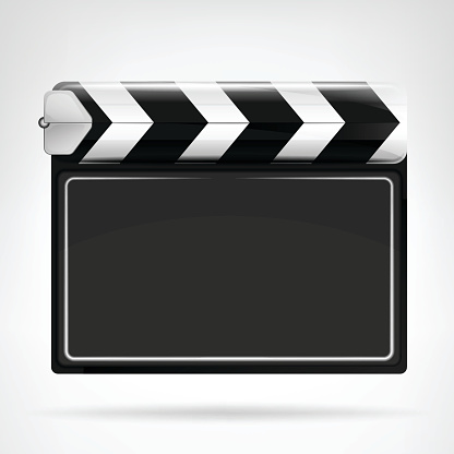 blank movie flap object  isolated