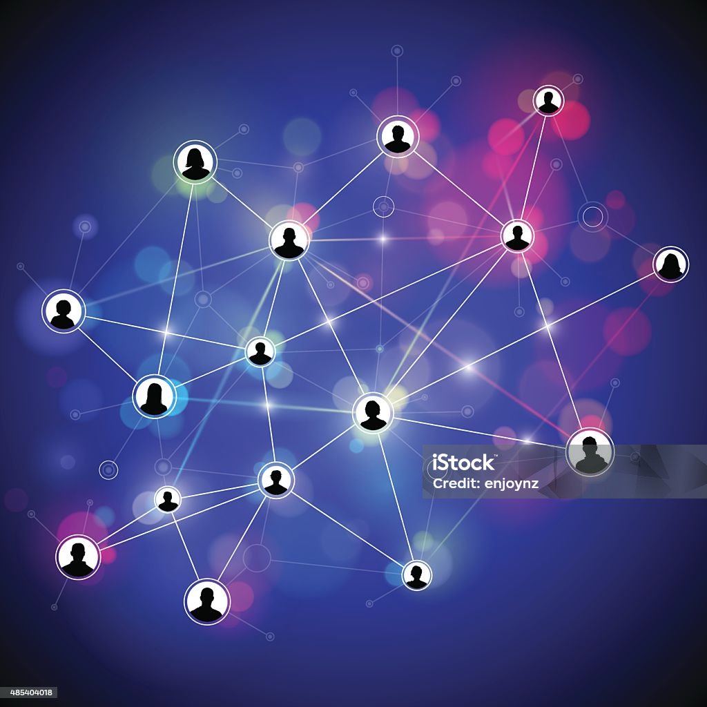 Network Background Community Network Background Stock Illustration - Download Image Now - 2015 ...