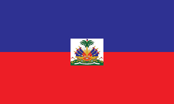 ilustrações, clipart, desenhos animados e ícones de bandeira haiti - haiti