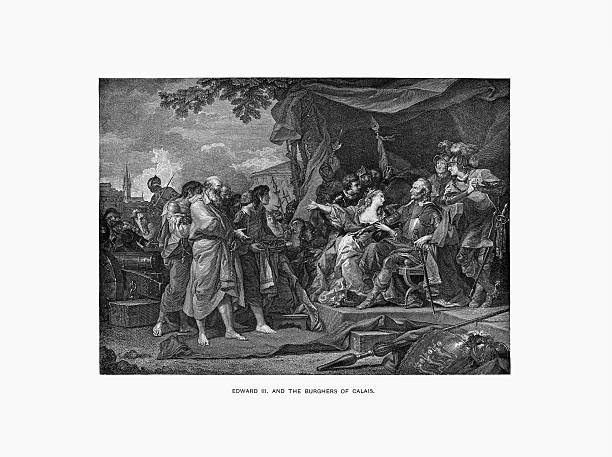 istock Edward III and the Burghers of Calais Engraving 485404422