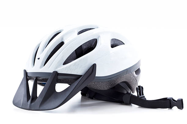 casco de bicicletas - cycling helmet cycling sports helmet isolated fotografías e imágenes de stock