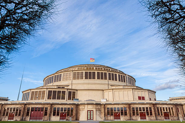 Centennial Hall - Wroclaw, Poland. Hala Stulecia (Centennial Hall) also known as Hala Ludowa (People's Hall) in Wroclaw, Poland, UNESCO World Heritage Site hala ludowa stock pictures, royalty-free photos & images