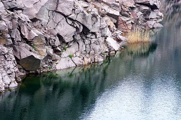 Photo of Quarry under water.