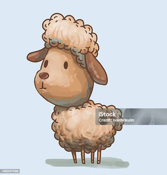 Cute Little Lamb Stock Illustration - Download Image Now - Baby - Human Age, Lamb - Animal, Cute