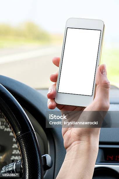 Using Smart Phone With A Blank Screen Stock Photo - Download Image Now - Adult, Blank, Blank Screen