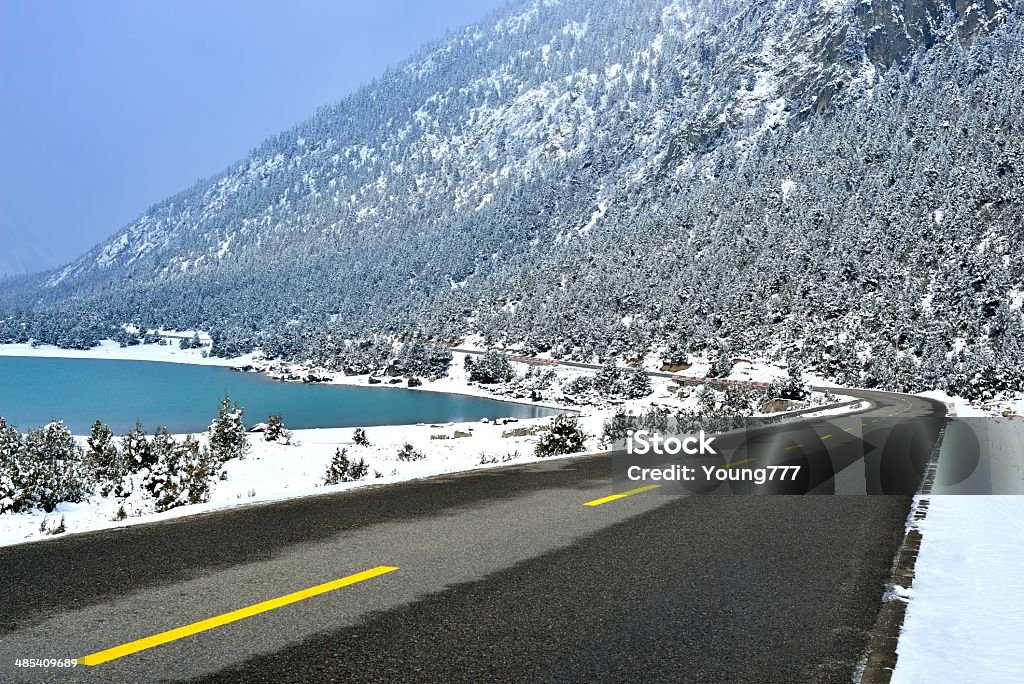 Road A road in the foothill. Beauty In Nature Stock Photo