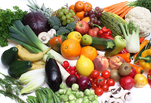 Fruits and vegetables stock photo