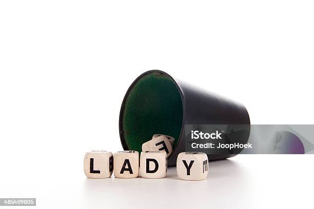 Lady En Dices Foto de stock y más banco de imágenes de Adulto - Adulto, Casualidad, Cubo de dados