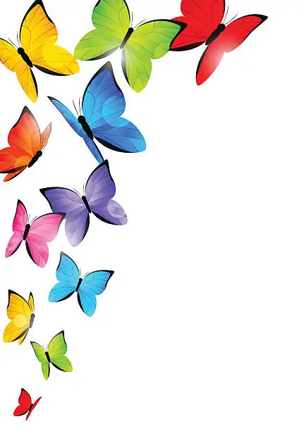 Free butterfly border Vector Images & Graphics | FreeImages