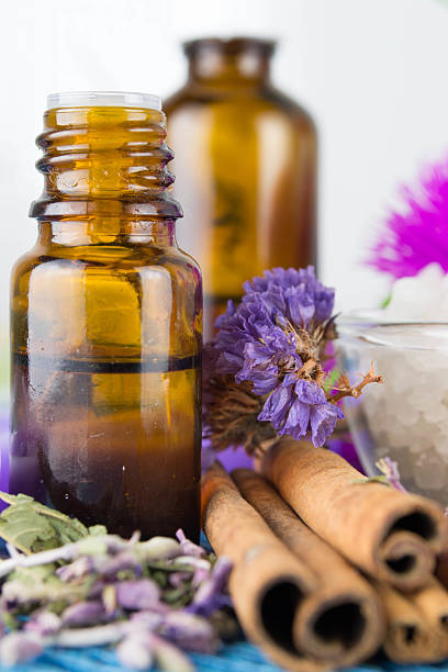 istock essential oil and lavender flowers 485411455
