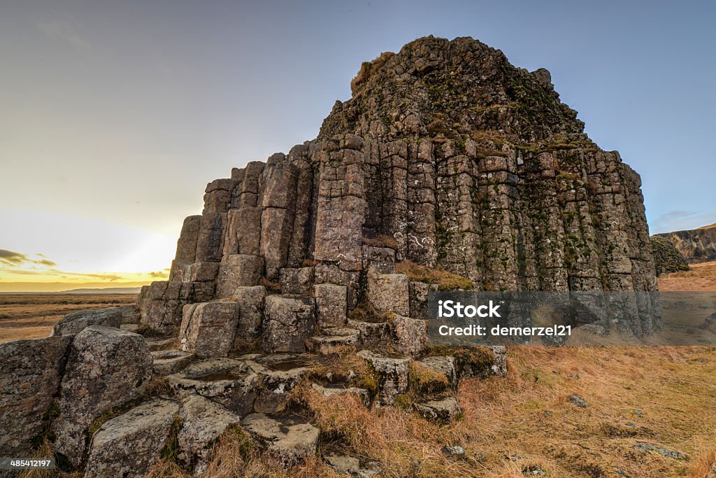 Dverghamrar das colunas de basalto, Islândia - Foto de stock de Arranjo royalty-free