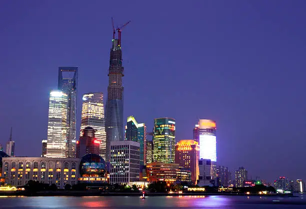 Cityscape of Shanghai Chinese ,Shanghai is a International metropolis