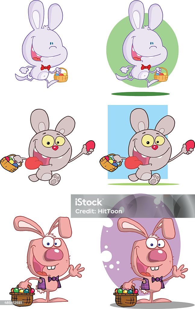 Collection of Easter Rabbits Running Similar Illustrations:Similar Illustrations: Agriculture stock vector
