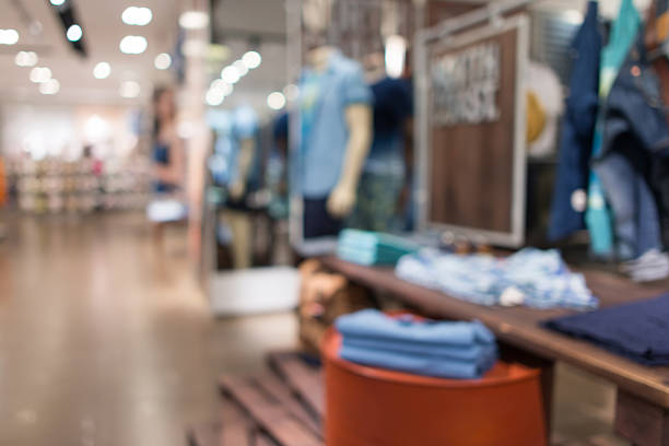 Store, shopping mall abstract defocused blurred background