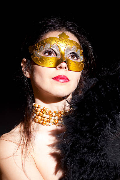 istock Mysterious masked woman 485412813