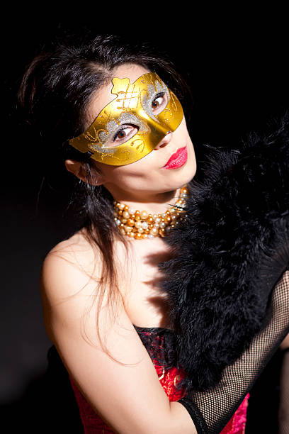 istock Mysterious masked woman 485412817