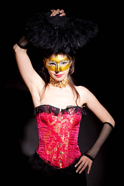 istock Mysterious masked woman 485412825