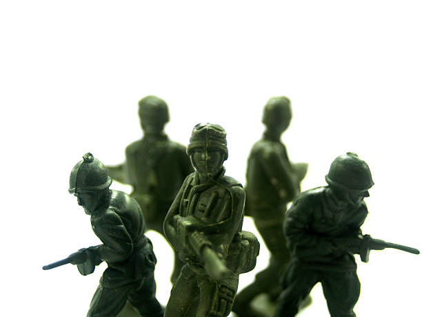 istock Green Army toy soldiers 485412987
