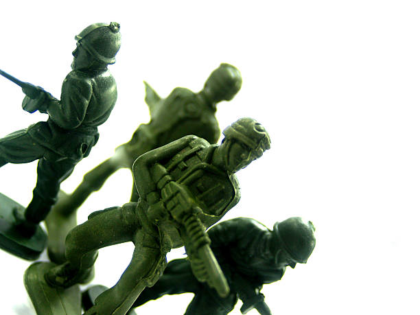 istock Green Army toy soldiers 485412989
