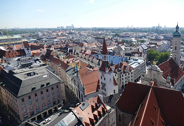 istock Munich – City panoramic view from the Alter Peter’s tower 485413304