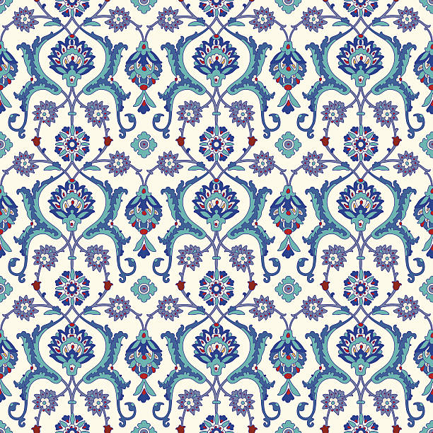 ilustraciones, imágenes clip art, dibujos animados e iconos de stock de seamless ornament árabe tradicional - asian ethnicity pattern textile seamless