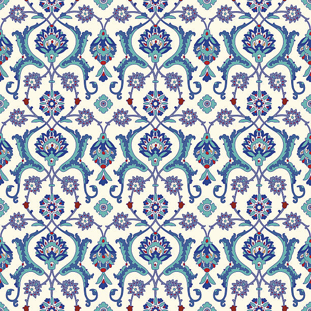 伝統的なアラビア装飾 - asian ethnicity pattern textile seamless点のイラスト素材／クリップアート素材／マンガ素材／アイコン素材
