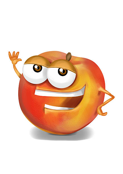 An apple smiling to other one, that is concealing its sadness behind a smily mask