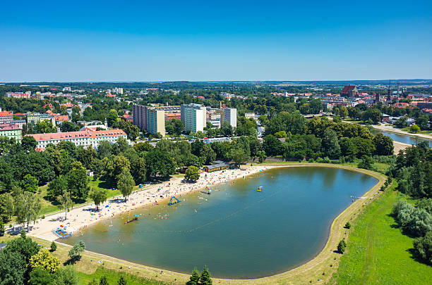 istock Aerial view on the swimming pool 485413904