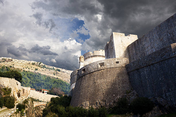 istock Ancient walls of Dubrovnik, Croatia 485414230