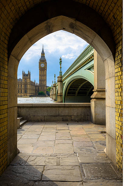 ビッグベン、国会議事堂、ロンドンのフレーム - tate gallery ストックフォトと画像