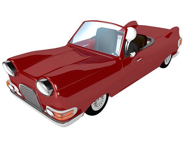 istock businessman and Red car 485421122