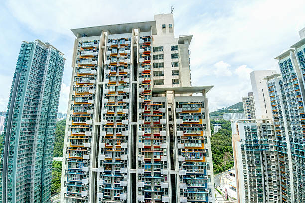 istock Tall Highrise Housing in Hong Kong 485421488