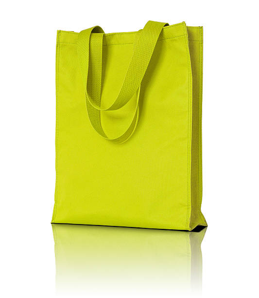 istock yellow shopping fabric bag 485421536