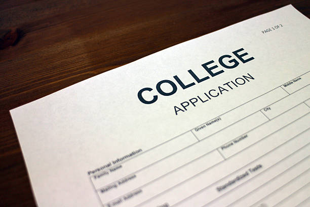 College Enrollment stock photo