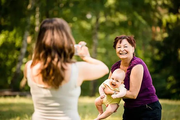 Photo of Precious memories - grandmother with baby