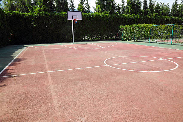 istock outdoor Playground for basketball 485428493