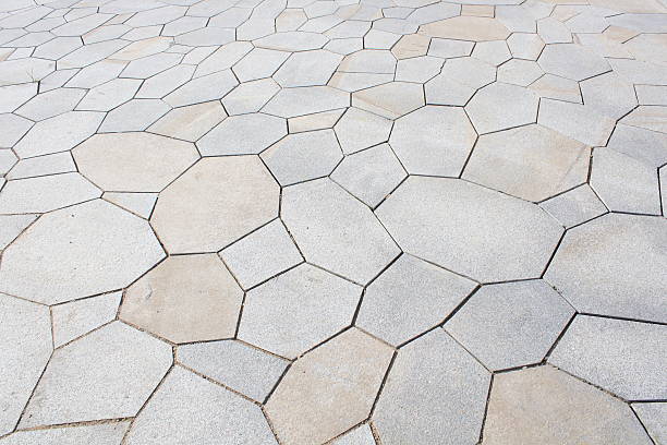 pflastersteinen - driveway patio stone footpath stock-fotos und bilder