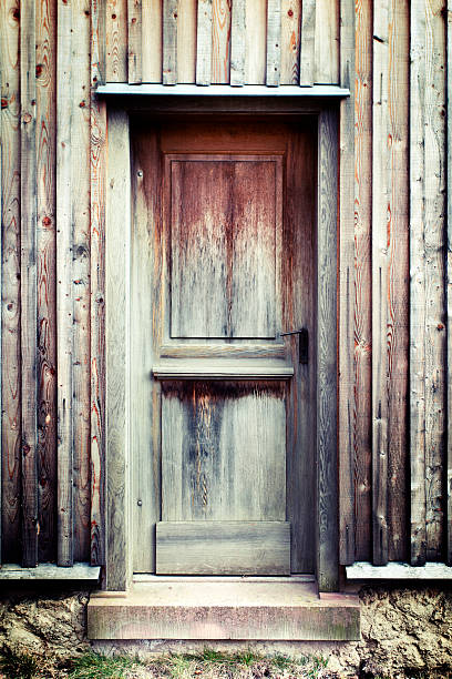 istock Old weathered wooden door 485430252