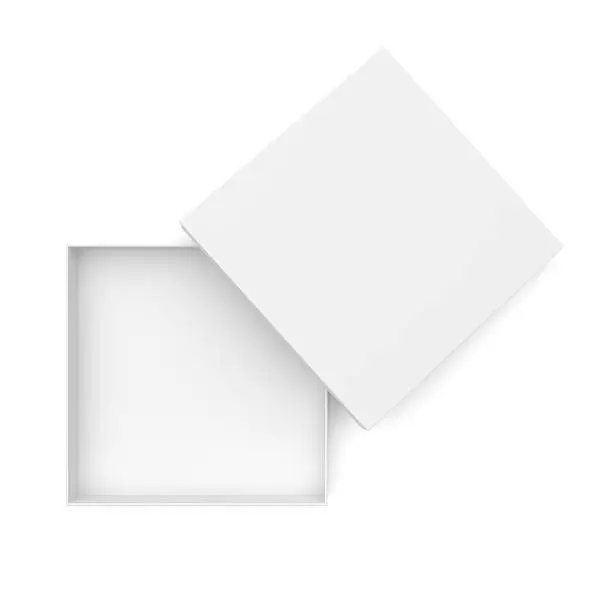 Photo of White opened flat box