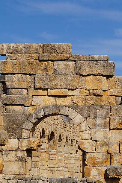 istock Volubilis - Roman basilica ruined in Morocco 485433896