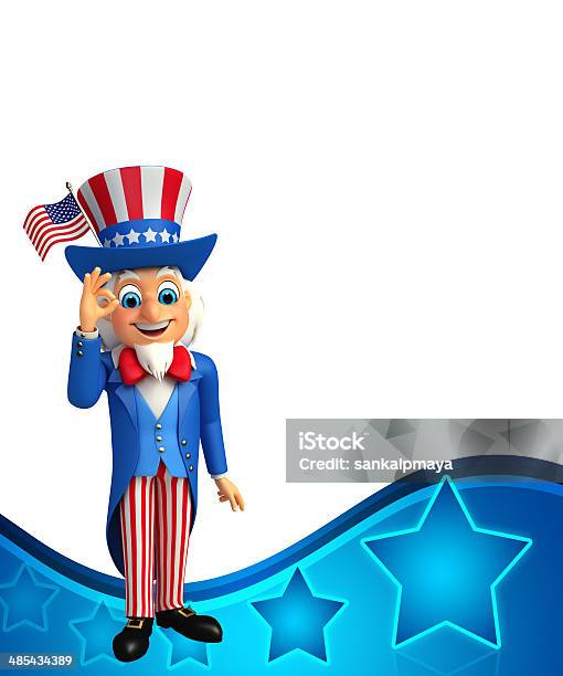 Foto de Uncle Sam Com Melhor Sinal e mais fotos de stock de Azul - Azul, Cultura Americana, Culturas